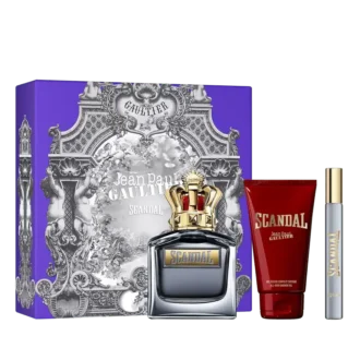 Scandal Pour Homme 3,4 oz, gel de ducha 2,5 oz y spray